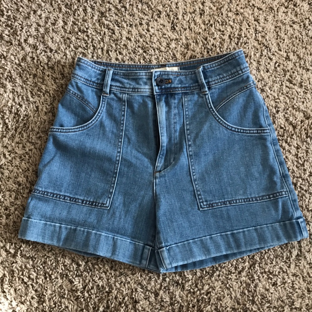 Madewell High Rise Cuffed Denim Shorts